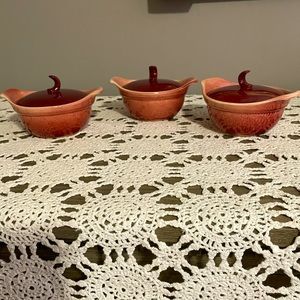 Hull 50s 50's 1950s 1950's Mini Casseroles Baking Dish